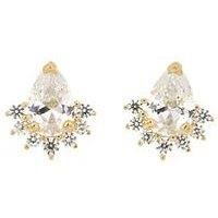 Love Gold 9Ct Yellow Gold Cubic Zirconia Stud Earrings