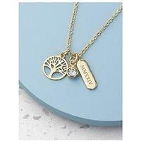 Treat Republic Personalised Tree Of Life Charms Necklace