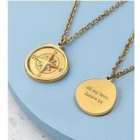 Treat Republic Personalised Compass Amulet Necklace