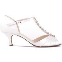 Satin 'Fantasy' Mid Kitten Heel T-bar Shoes