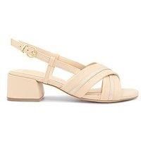 Paradox London Nancy Faux Leather Wide Fit Heel Sandal