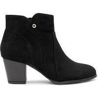 Paradox London Beatrice Black Wide Fit Boot