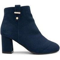 Paradox London Billie Wide Fit Boot - Navy