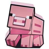 Minecraft Pig 2D Box Light