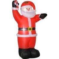 HOMCOM Inflatable Air Blown Christmas Santa Claus 240cm LED Lighted