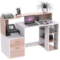 Computer Desk PC Table Wooden Workstation Executive Home Office Furniture Shelf