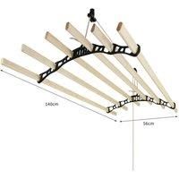 Clothing Airer Ceiling Pulley - Black - 1 4M