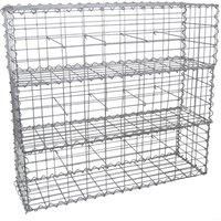 Gabion Baskets Garden Mesh Outdoor Patio Cages Wire Stone Wall Planter Border