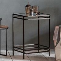 Rowley Metal Side Table  Bronze