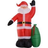 HOMCOM Inflatable 2.4m Santa Claus