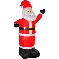 HOMCOM Inflatable 2.4m Santa Claus W/LED lights