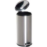 Homcom Foot Pedal Bin Stainless Steel