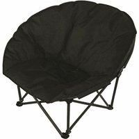 Outsunny Garden Folding Portable Padded Saucer Moon Chair Padded Round Outdoor Camping Travel Fishing Seat Blue