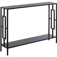 Industrial Console Table w/ Storage Shelf Narrow Dressing Desk for Hallway