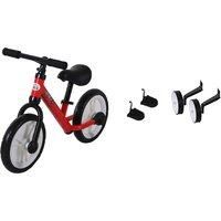 Kid'S Toddler Balance Bike With Stabiliser'S - Red Or Black!