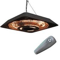 Outsunny 2000W Patio Electric Hanging Ceiling Heater Halogen Remote Aluminium