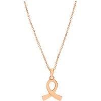 Gift Packaged 'Anson' 18ct Rose Gold Plated 925 Silver Ribbon Design Necklace