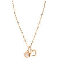 Gift Packaged 'Kouris' 18ct Rose Gold Plated 925 Silver & Cubic Zirconia Necklace