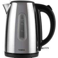 Tower T10015P Rapid Boil Jug Kettle, 3000 W, 1.7 Litre, Polished Stainless Steel