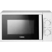 Tower T24034WHT Microwave with 5 Power Levels and 35 Minute Timer, 20 Litre Capacity, 700 Watts, White