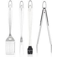 Tower T932002 4 Piece BBQ Tools Set, Stainless Steel