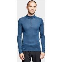 NORTH RIDGE Men/'s Convect-200 Merino Long Sleeved Zipped Top, Blue, L/XL