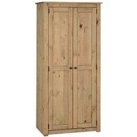 Panama 2 Door Wardrobe in Natural Wax