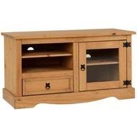 MEXICAN PINE CORONA LIVING ROOM FURNITURE TABLE, SHELVES