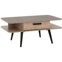 Seconique Coffee Table, Engineered Wood, Mid Oak Effect/Grey, W 1000mm x D 600mm x H 435mm