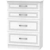 Milton 4 Drawer Deep Chest - White