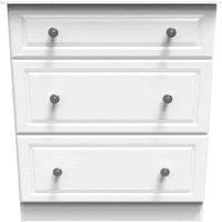 Welcome Furniture Pembrey 3 Drawer Deep Chest - White