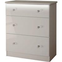 Warwick Matt grey 4 Drawer Deep Chest (H)1075mm (W)765mm (D)415mm