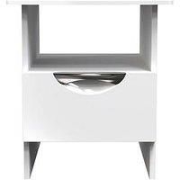 Indices Ready Assembled Lamp Table With Drawer Kaschmir Gloss