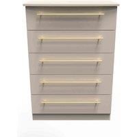 Ready Assembled Waltham 5 Drawer Chest - Kashmir Matt