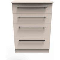 Welcome Furniture Ready Assembled Finsbury 4 Drawer Deep Chest - Kashmir Matt