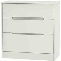 Welcome Furniture Ready Assembled Barquero 3 Drawer Deep Chest - Kashmir Matt