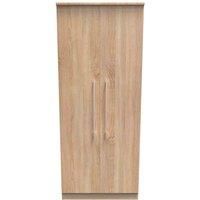 Welcome Furniture Ready Assembled Sherwood 2 Door Wardrobe In Bardolino Oak