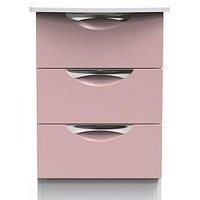 Swift Alva Ready Assembled 3 Drawer Bedside