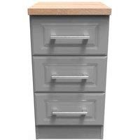 Norfolk 3 Drawer Bedside Cabinet (Ready Assembled)