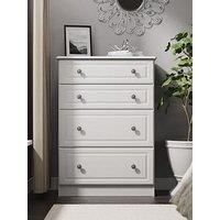 Welcome Furniture Ready Assembled Las Vegas 3 Drawer Bedside Cabinet In Graphite