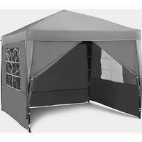 VonHaus 2.5M X2.5M Pop up Gazebo - Grey - Includes Weights & Carry Case