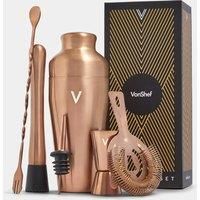 BTFY Rose Gold Parisian Cocktail Shaker Set, 9 Piece Party Girls Fun Night In