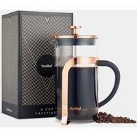 VonShef French Press Cafetière Copper Stainless Steel Glass - 8 Cup/1 Litre Coffee Maker