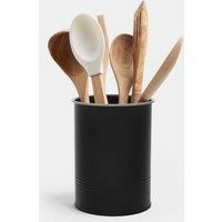 VonShef Kitchen Utensil Pot- Matte Black Utensil Holder Caddy - Sink Area Organiser for Kitchen and Countertop Storage