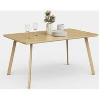 6 Seater Dining Table, Light Wood Effect Kitchen Table, Spinningfield