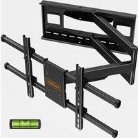 VonHaus TV Wall Bracket for 40-80" Screens, TV Bracket with 1m+ Extra Long Articulated Arm & Spirit Level, Wall Mount with Full Tilt & Swivel, 50kg Capacity, Max VESA: 800x400mm