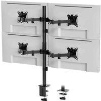 VonHaus Quad Four Arm Desk Mount Bracket Stand 13-32inch Monitor Screen & TVs