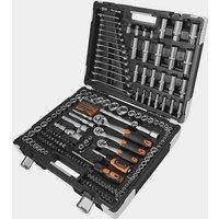 Socket Set -  215-Piece Socket and Ratchet Set with Drill Bits - VonHaus