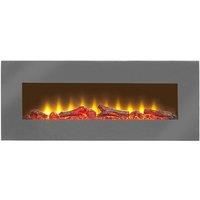 Sureflame WM-9505 Electric Wall Mounted Fire with Remote in Grey, 42 Inch