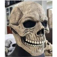 Spooky Halloween Full Head Latex Mask Collection Pumpkin White Brown Skeleton